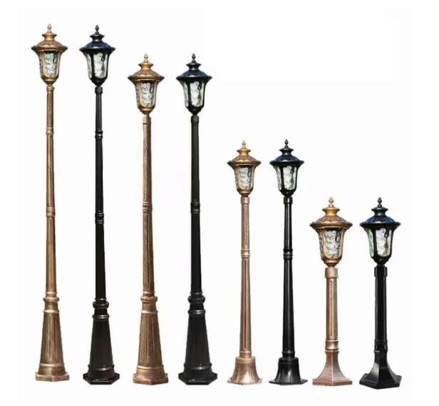 european single lantern yard lamp 3.15m factory price direct