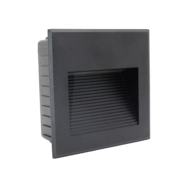 led outdoor waterproof step light square 86x86mm embedded type light stair step light