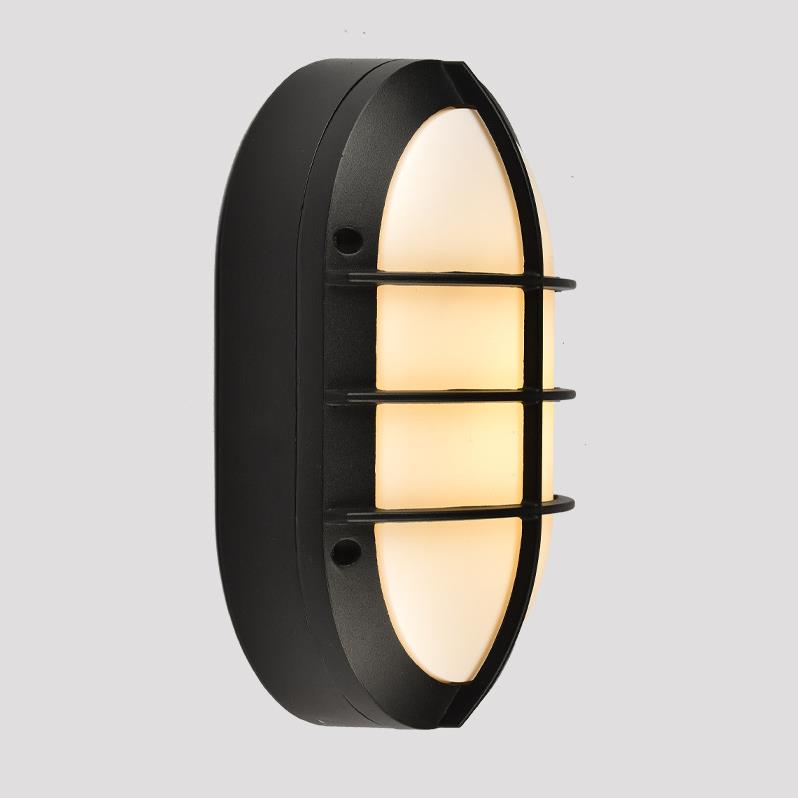 Oval waterproof and moisture-proof wall lamp Nordic post-modern outdoor led lamp