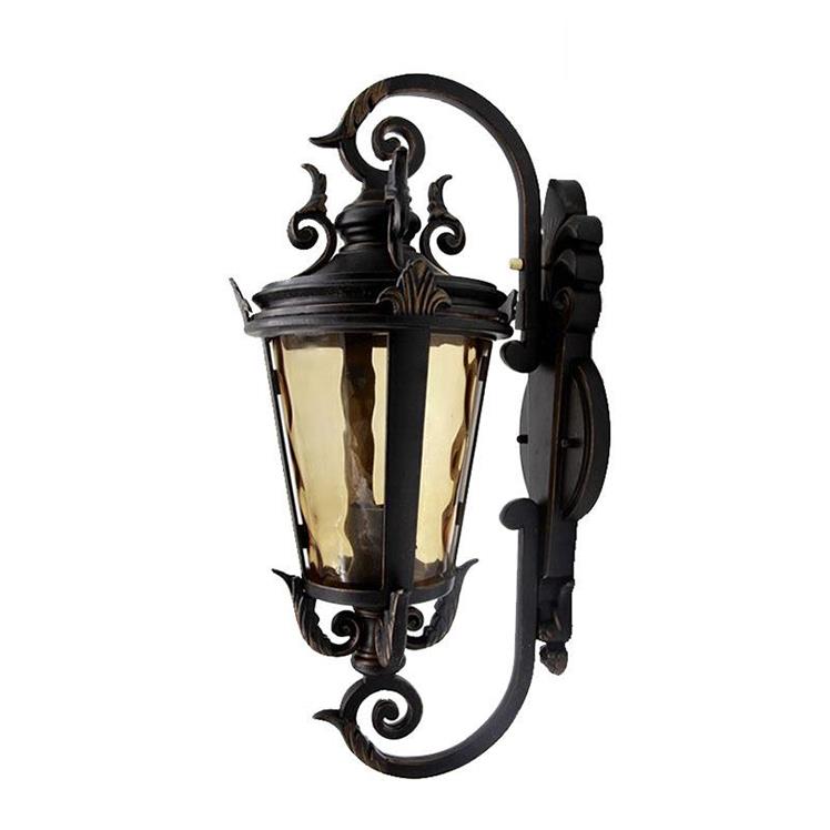 Marseille traditional high bronze outdoor wall lamp