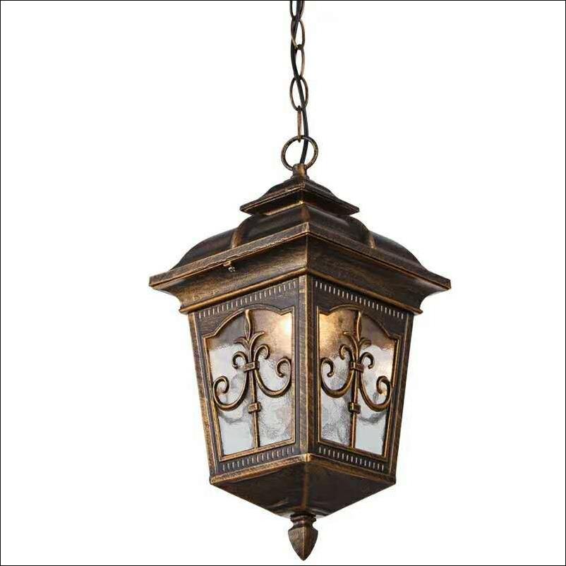 European style chandelier garden balcony aisle antique outdoor waterproof chandelier