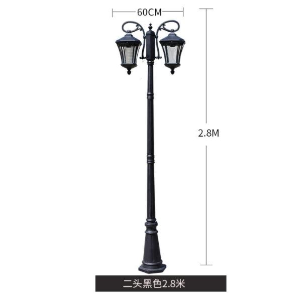 Vintage LED Outdoor garden lamp poles for home park waterproof decorative pole