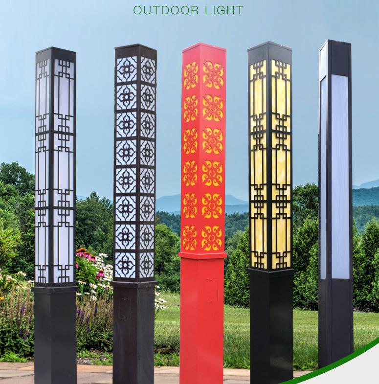 Square landscape lamp, led courtyard lamp, solar square lamp, street lamp