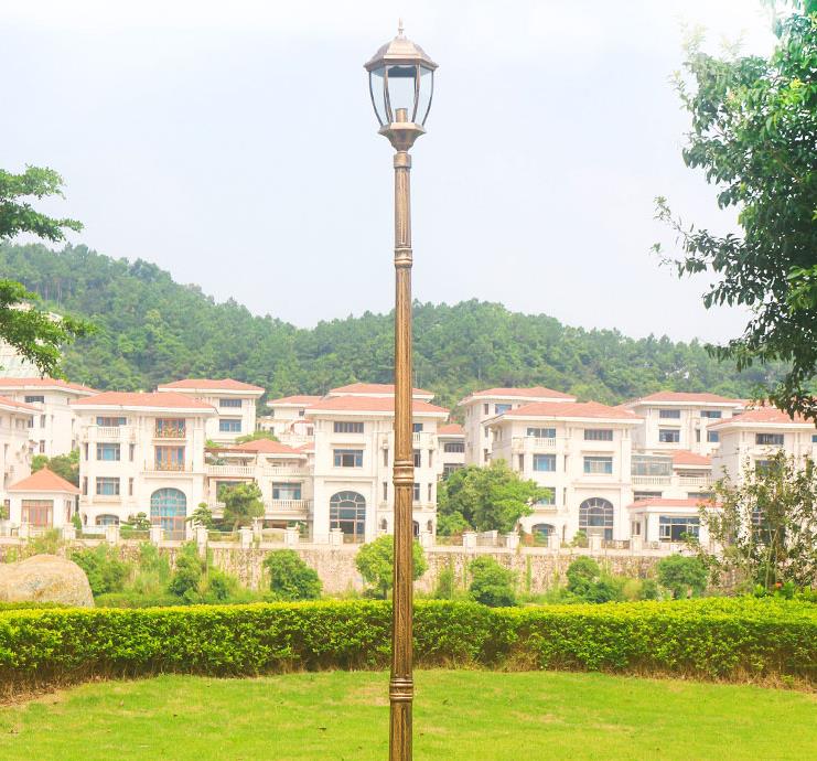 Portable detachable solar garden lamp, outdoor lamp pole