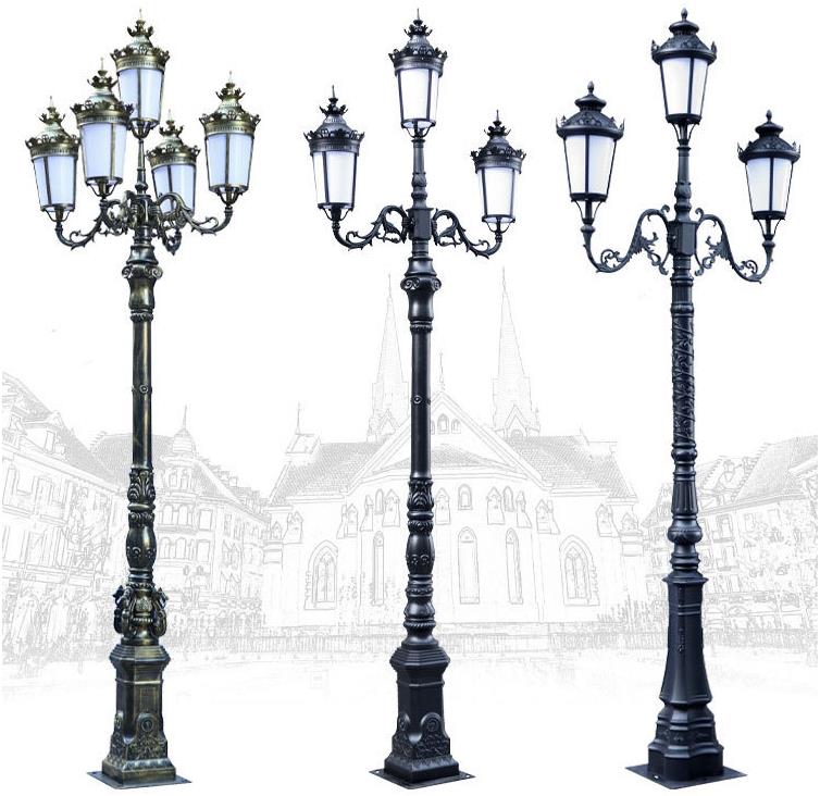 Durable Victoria Garden cast aluminum LED road lamp post, high quality outdoor road lamp post