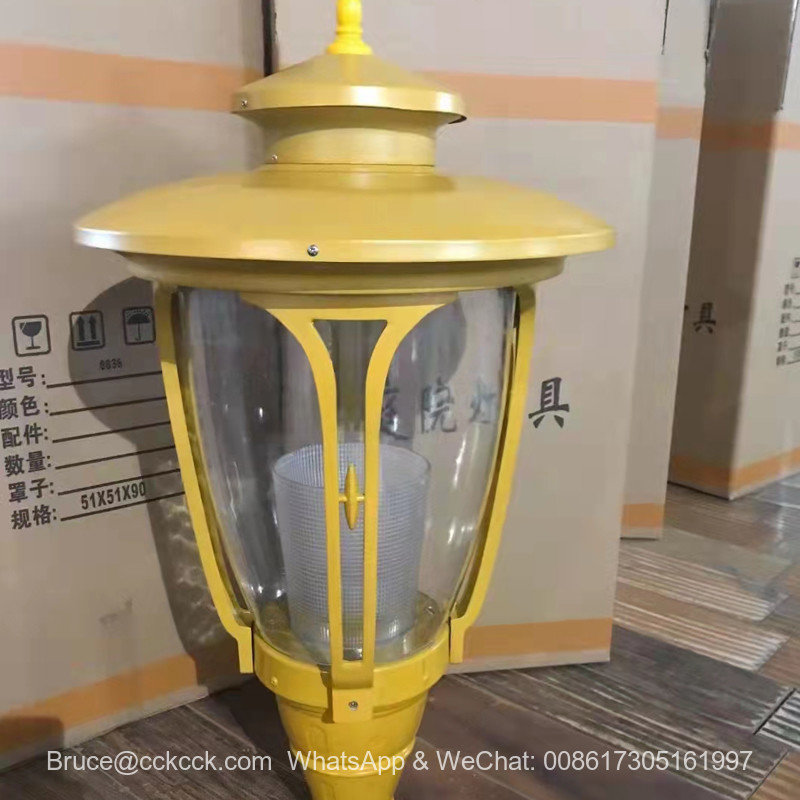 LED utomhusbelysning Kinesisk antik lampmössa vattentät lampa