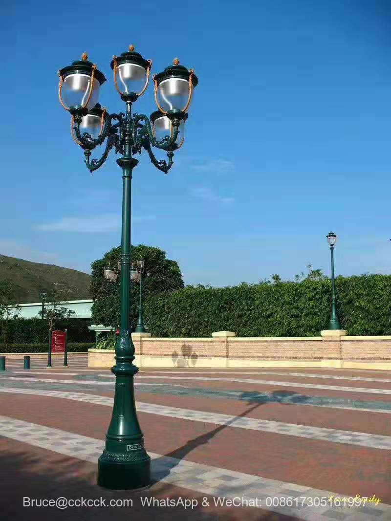 Lampa tal-ġonna bi stil Ewropew, lampa tat-triq fuq barra