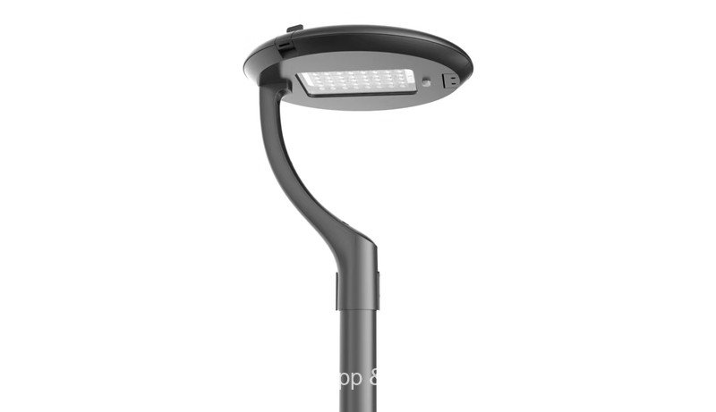 LED solar energy adjustable angle circular LED street lamp