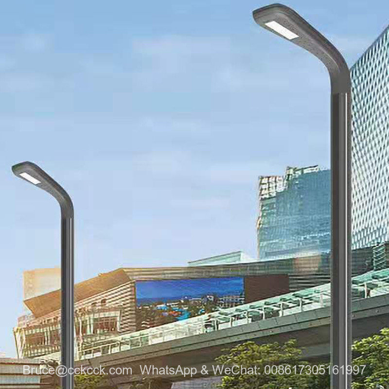 Lampa obwodowa LED miejska słupek lampy ulicznej krajobrazu słonecznego