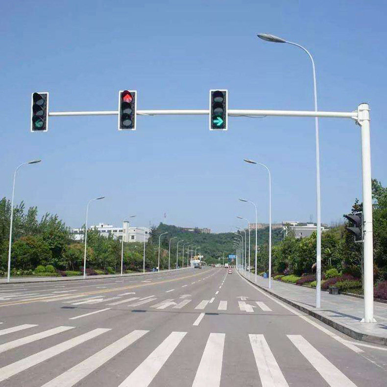 Luz de trânsito LED, poste indicador