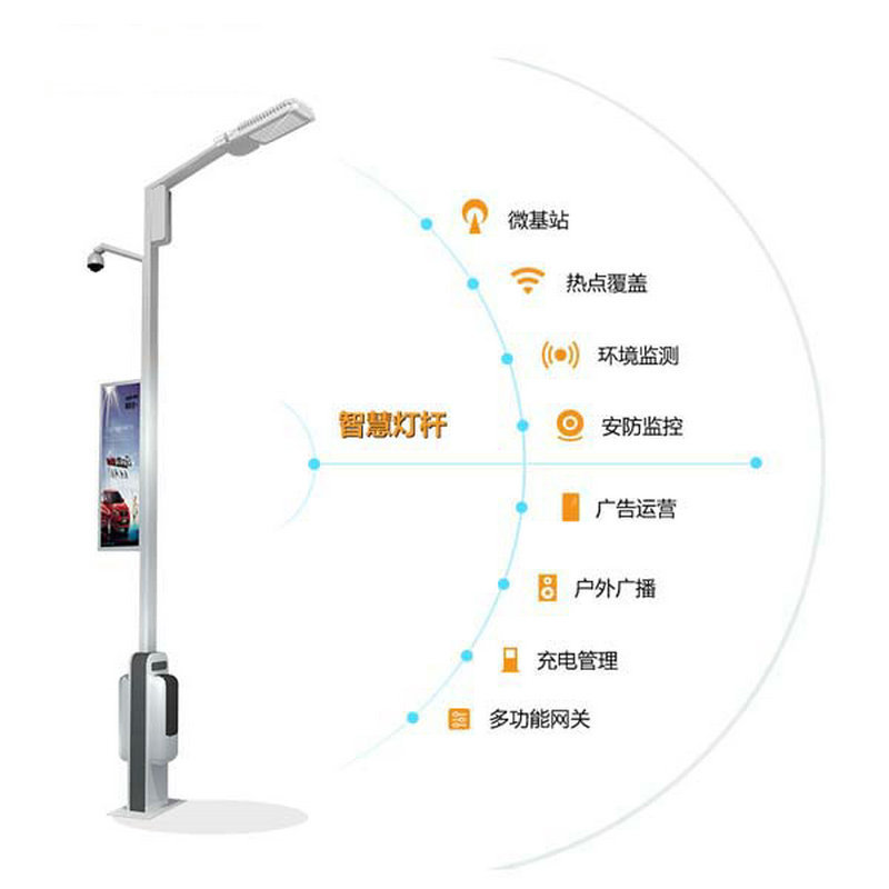 LED intelligenter Lichtmast, Multifunktionsüberwachung Beleuchtung