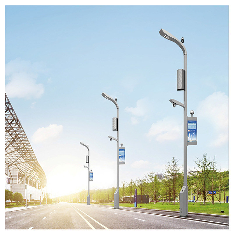 LED smart street lamp pole, outside street lamp