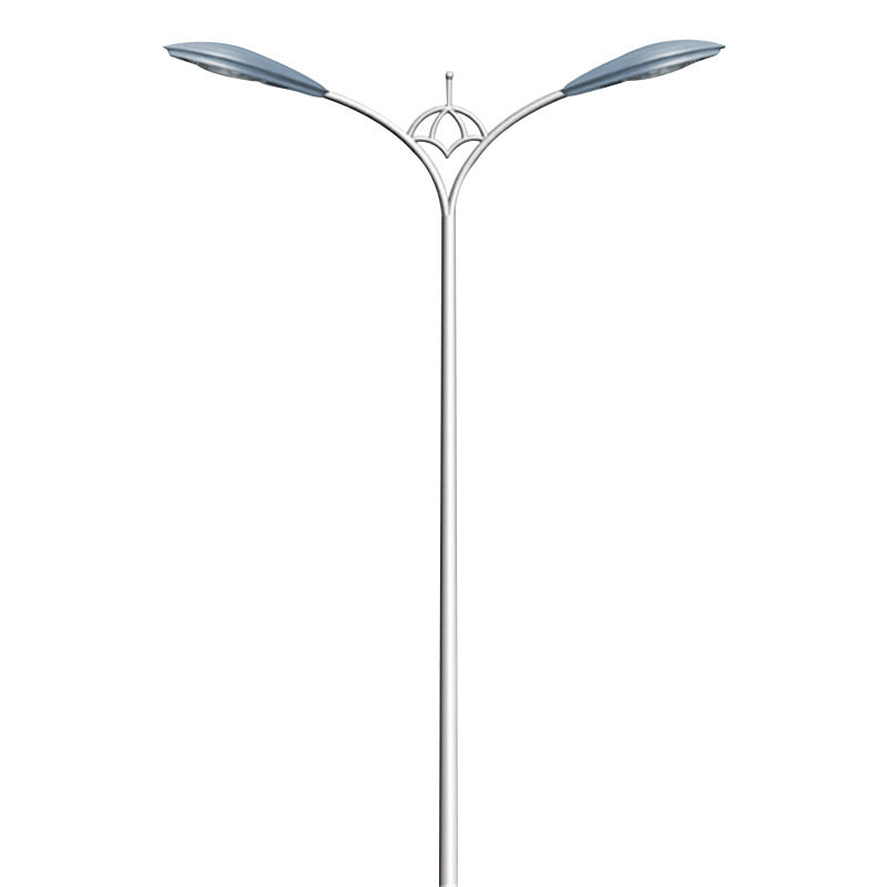 LED solar street lamp, single and double arm lamp pole