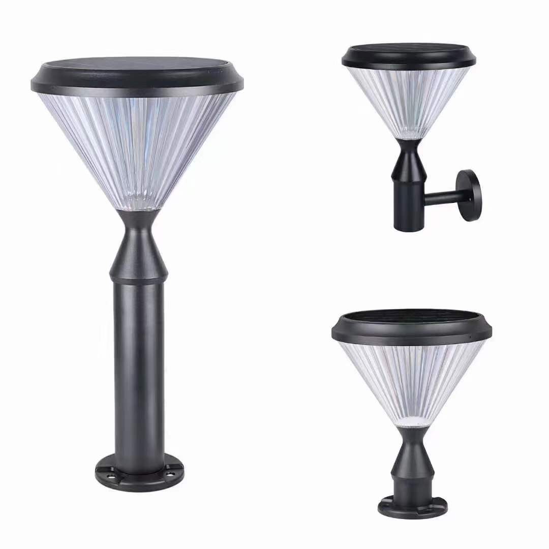 Solar lamp with garden decorative lamp and diamond lawn lamp