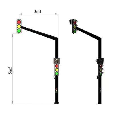 LED traffic lights, signal lights