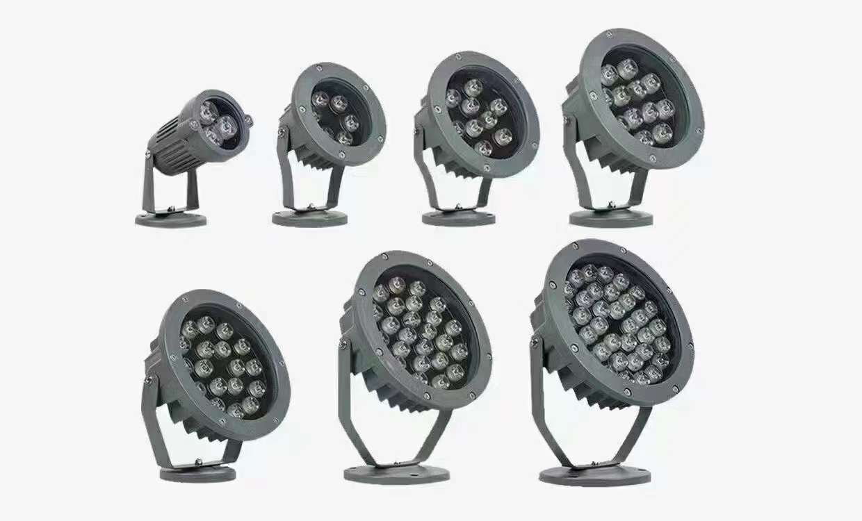 LED solar outside projection lamp, lighting lamp, ground plug spotlight