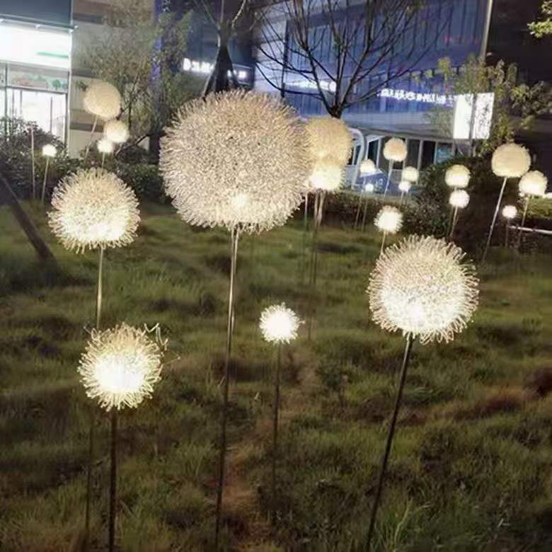 LED dekoratyvinė lempa Dandelion žolės dekoratyvinė lempa