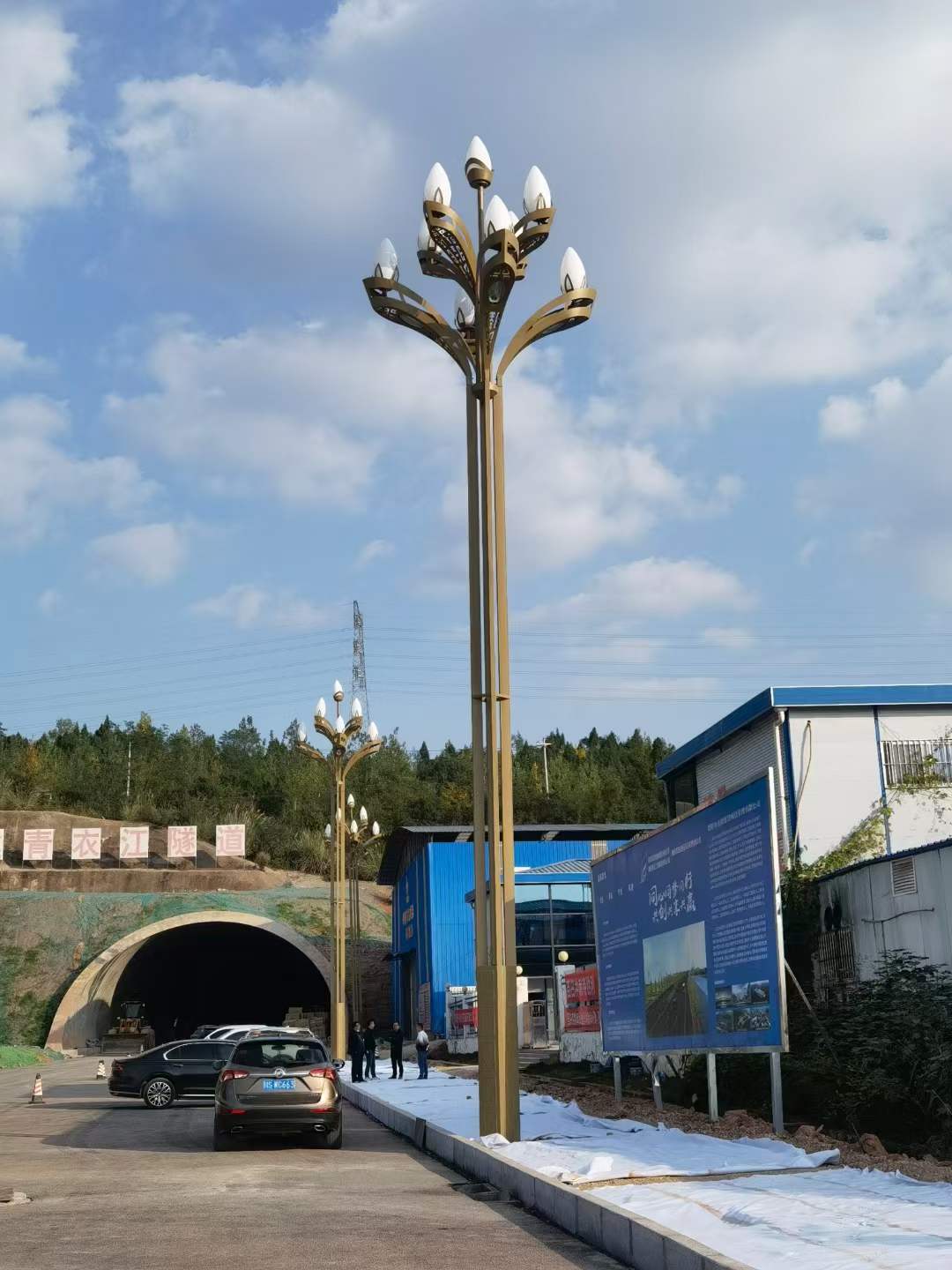 Led zunanja sončna ulična svetilka krajinska svetilka ulična svetilka