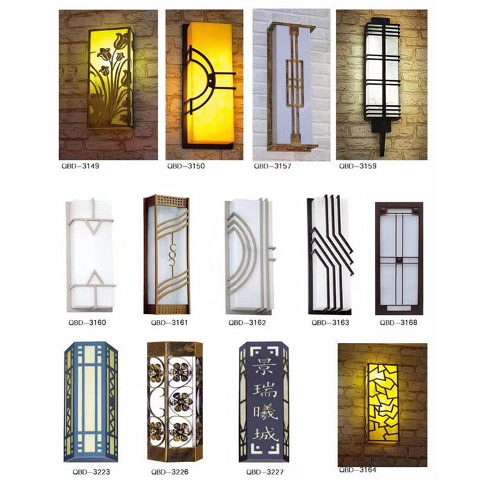 Wholesale customized led wall lamp imitation marble wall lamp stainless steel Hotel exterior wall lamp villa aisle lamp project