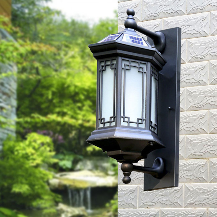 Novi kineski stil napolju zidne lampe kreativne balkonske lampe na dvorištu zidne lampe, jednostavna lampa izvan vodootporne vile, vrtovne ulazne lampe