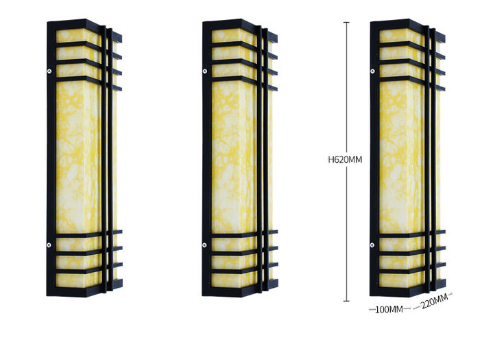 Lampa de paret de marbre d-imitació europea a l-exterior