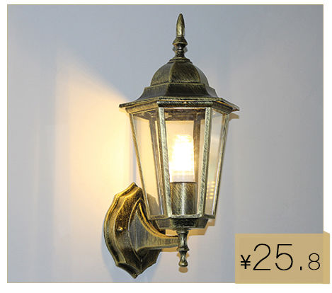 Evropski stil villa, vodootporan i žudni dokaz izvan zidnih lampa, retro kreativna lampa za sun čeve stolice, koridor vrtovne lampe