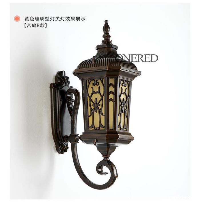 European style outdoor wall lamp waterproof courtyard lamp outdoor balcony garden villa door wall lamp exterior wall landscape street lamp