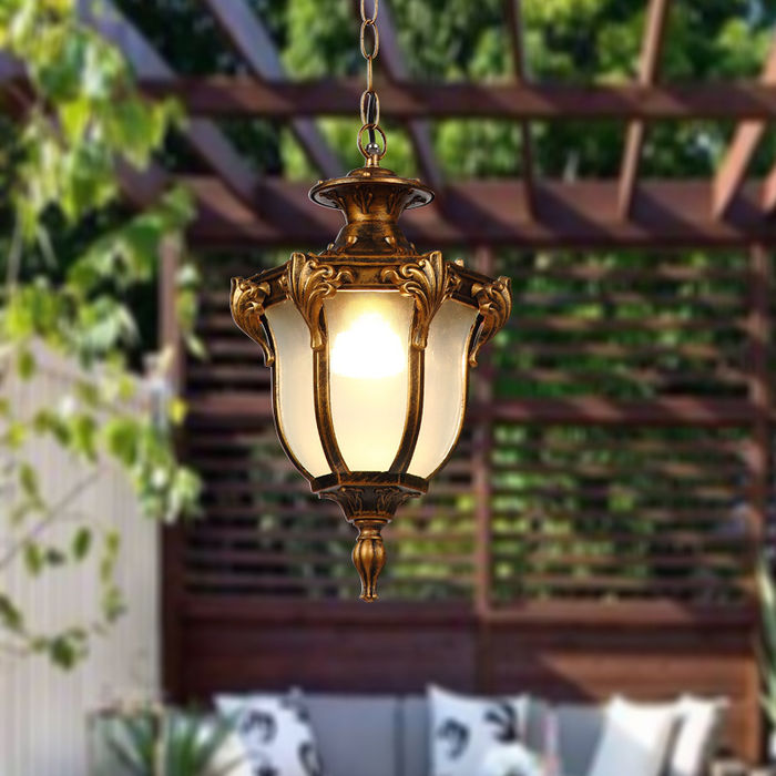 European American Outdoor chandelier waterproof balcony corridor courtyard lamp garden grape trellis Pavilion outdoor Chandelier