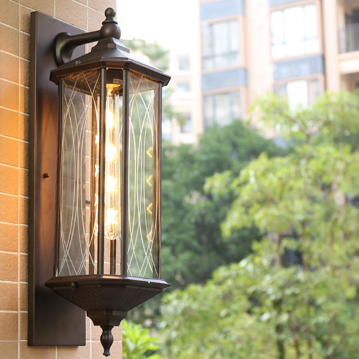 Lampă de perete ușă în aer liber impermeabilă lampă de perete cu balcon curte chinezească Garden Villa culoar led terasă retro lampă de perete