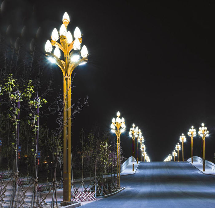 Výrobce led Magnolia lampa čtvercová silnice Scenic Area Společenství Zhonghua lampa 5689101112 metr Zhonghua lampa