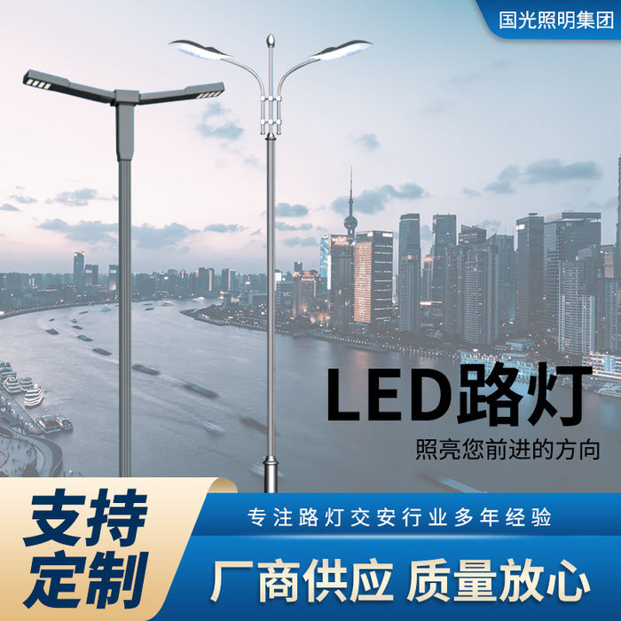 Manufacturer wholesale high and low double arm street lamp outdoor lighting LED City circuit lamp municipal engineering new rural street lamp