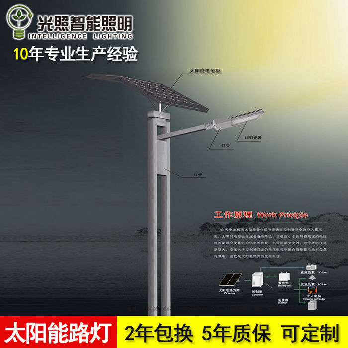 Lâmpada de rua solar para proteção ambiental integrada doméstica lâmpada de jardim solar impermeável lâmpada de rua solar personalização