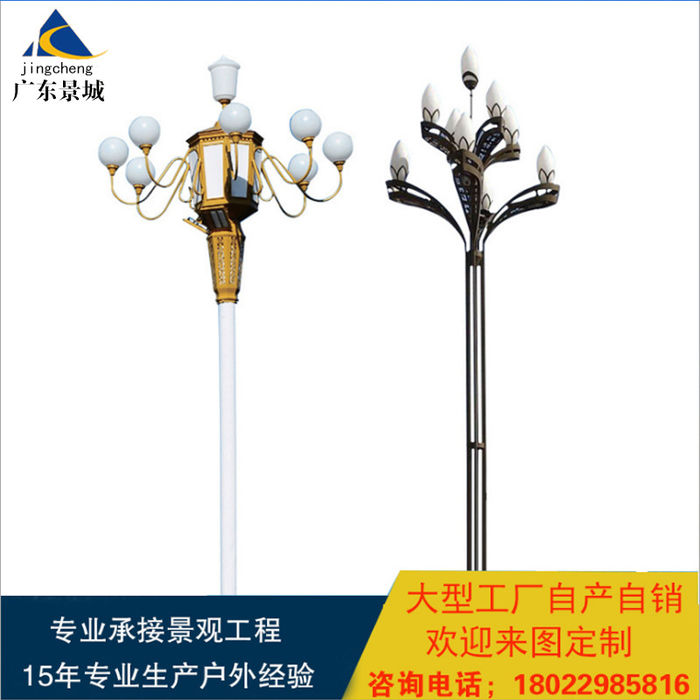 Municipal Road square park scenic spot Chinese street lamp 8m 10m 12m landscape construction courtyard Magnolia lamp pole