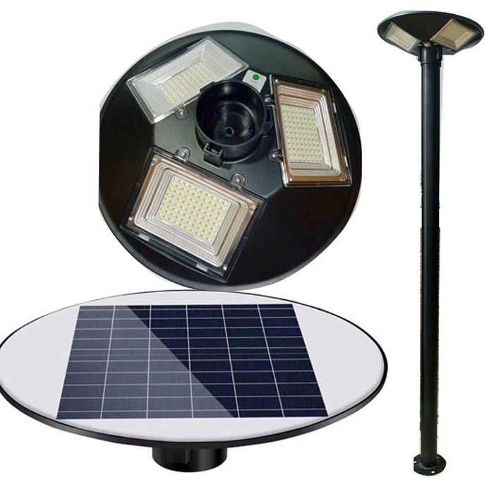 LED Solar Paisagem lâmpada de rua UFO disco voador circular integrado solar tampa da lâmpada de rua do jardim na Comunidade do Parque