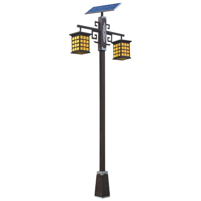 Ang Chinese antique courtyard lamp view park scenic spot retro outside water-proof solar street lamp manufacturer wholesale