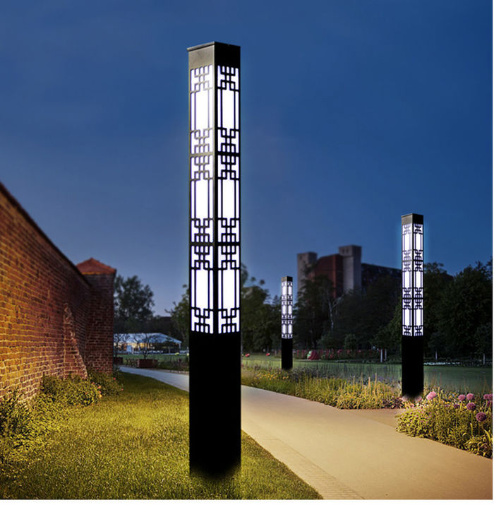 Landskapslampa tillverkare utomhus fyrkantig landskapslampa grossist Square Garden Villa modern kinesisk LED landskapslampa