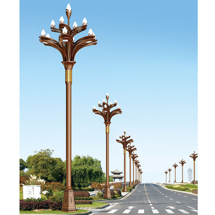 Spot supply square high pole lamp lighting garden solar street lamp LED outdoor combination lamp Magnolia lamp