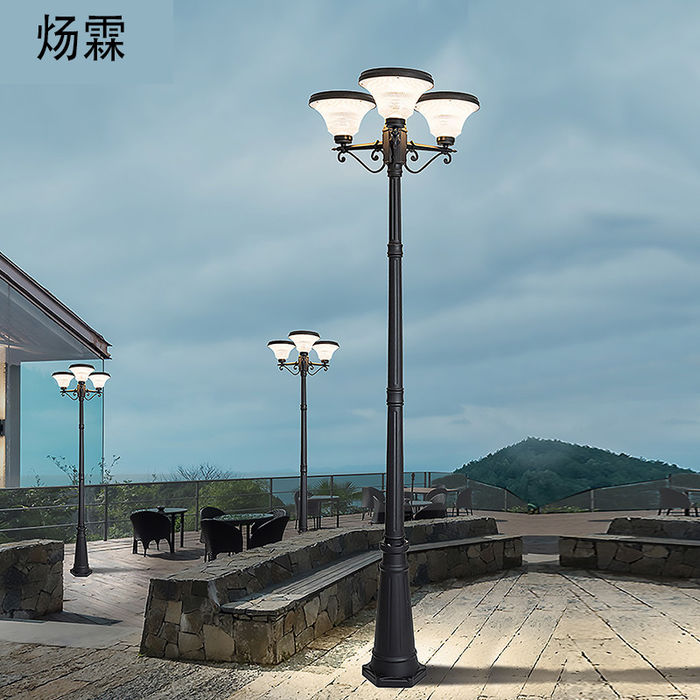 Bagong solar lamp landscape courtyard lamp outside street lamp lawn street lamp household community garden villa lamp