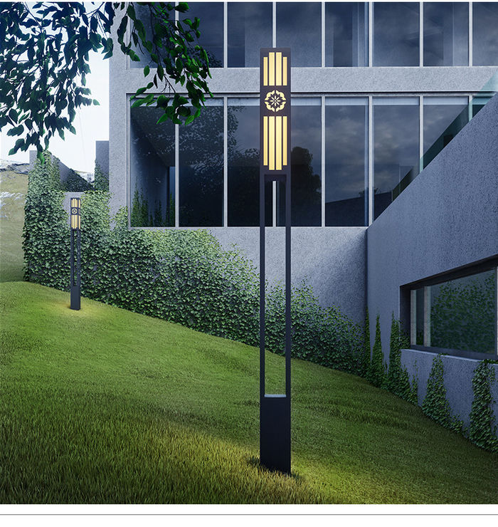 Outdoor waterproof 3M square high pole courtyard lamp villa garden decorative landscape lamp led community street lamp manufacturer