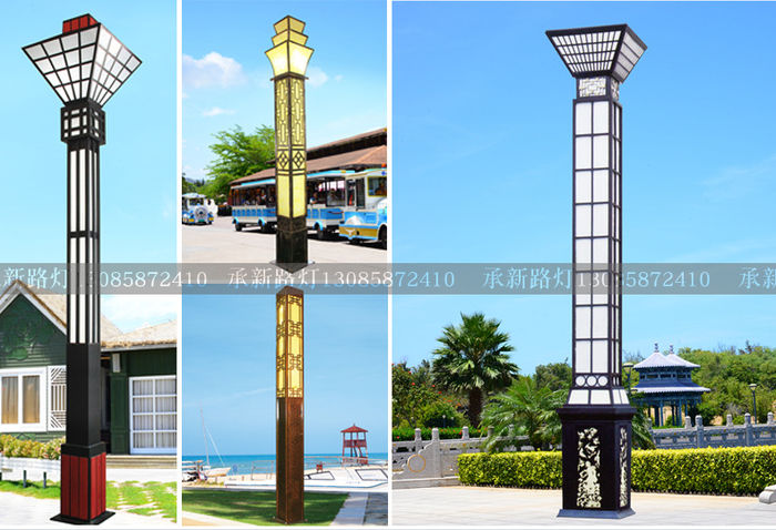 Luzes de paisagem por atacado Plaza Park Square luzes de rua 3M 4m 5m LED luzes de paisagem da comunidade ao ar livre