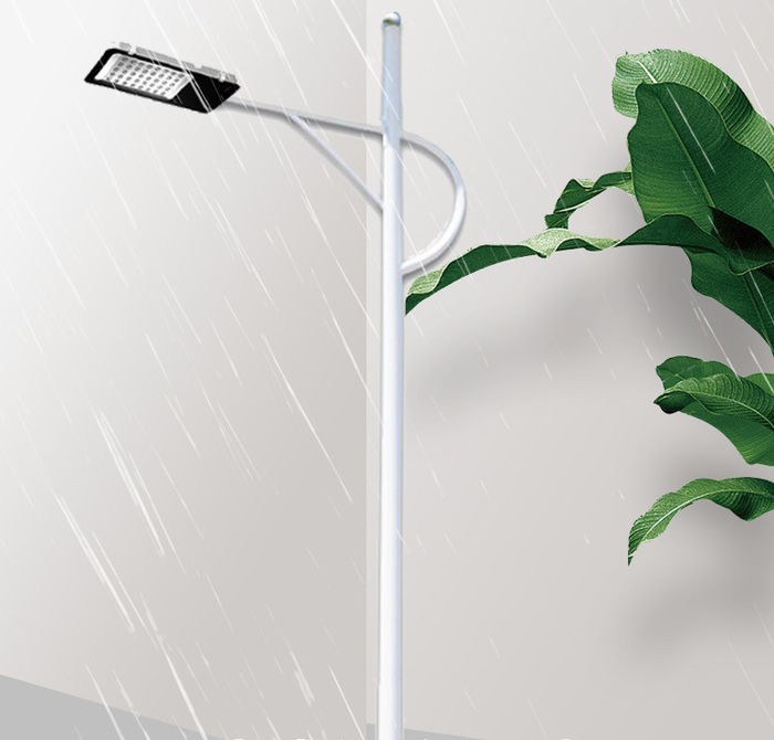 LED City power complementary solar street lamp 6m 8m high-power municipal road lamp highlight single arm street lamp