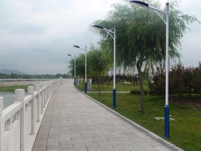 LED street lamp pole 5m 6m new rural outdoor road lamp 7m 8m self bending arm A-arm conch arm high pole lamp