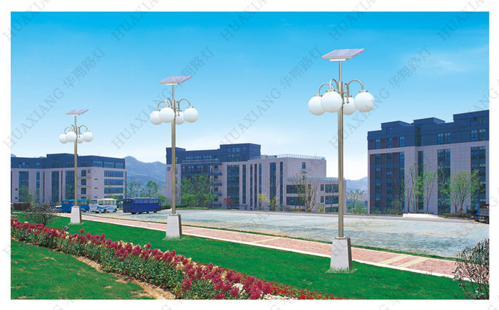 Fabrikant wholesale LED solar courtyard lamp 3M spherical circular stainless steel Park Community modern Courtyard lamp
