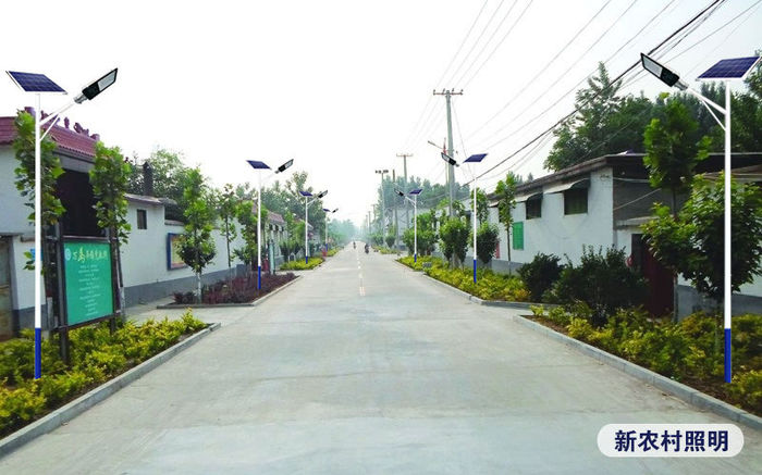 Saulės pažangiosios gatvės žibintų kaimo apšvietimo įrenginių statyba dviejų rankų 3–6M žibintų stūmoklio xiaojindou gatvės žibintų didmeninė prekyba