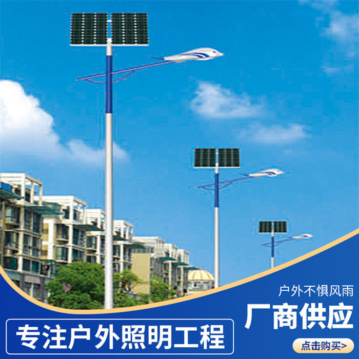 Ang mga solar street lamp manufacturers ay pinapaging-customized 6m 8m 30W ang isang bisig na naglalabas ng lansangan ng kalye Municipal road lumiwanag ng solar street lamp