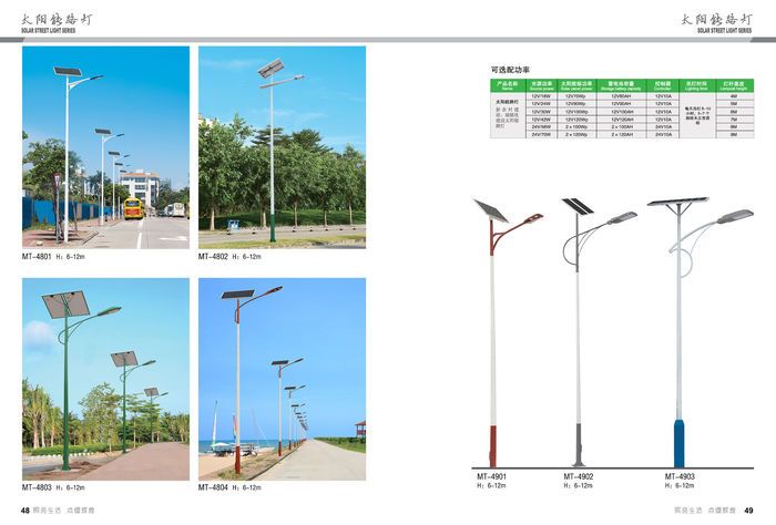 Solar gadelampe udendørs teknik lampe ny 6m LED gadelampe udendørs lampe kommunal vej sol lampe