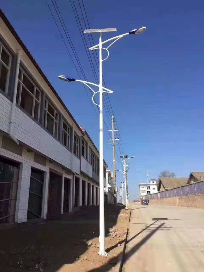 Solar street lamp outdoor lamp 5678m new rural led100w cantilever waterproof high pole municipal road street lamp