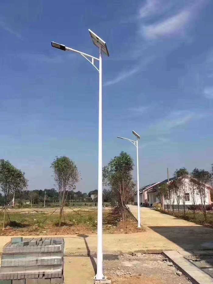 Solar street lamp outdoor lamp new countryside 50w120w with lamp pole 3-6M high pole lamp courtyard lamp LED