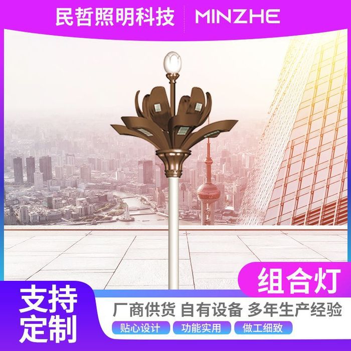 12 mètres Zhonghua Lantern municipal Plaza Road Light View Light Zhonghua Lantern Yulan Lantern LED Road Combination light