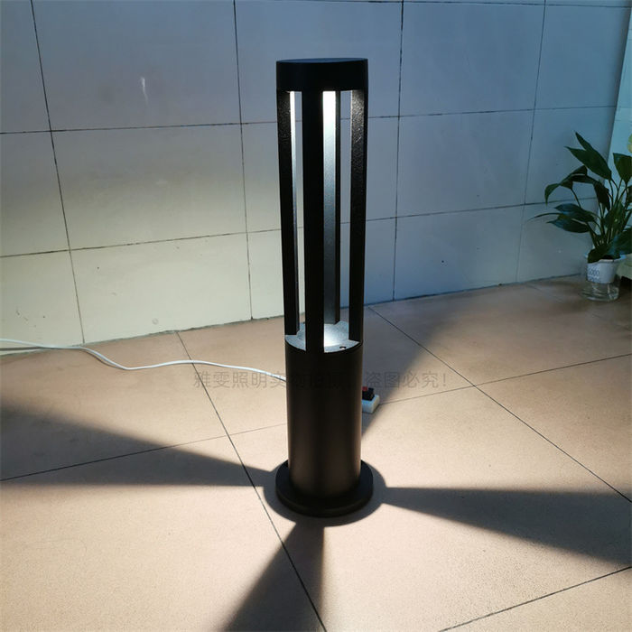 Outdoor customized four sided hollowed out courtyard lamp square LED lamp post square community park landscape courtyard lamp